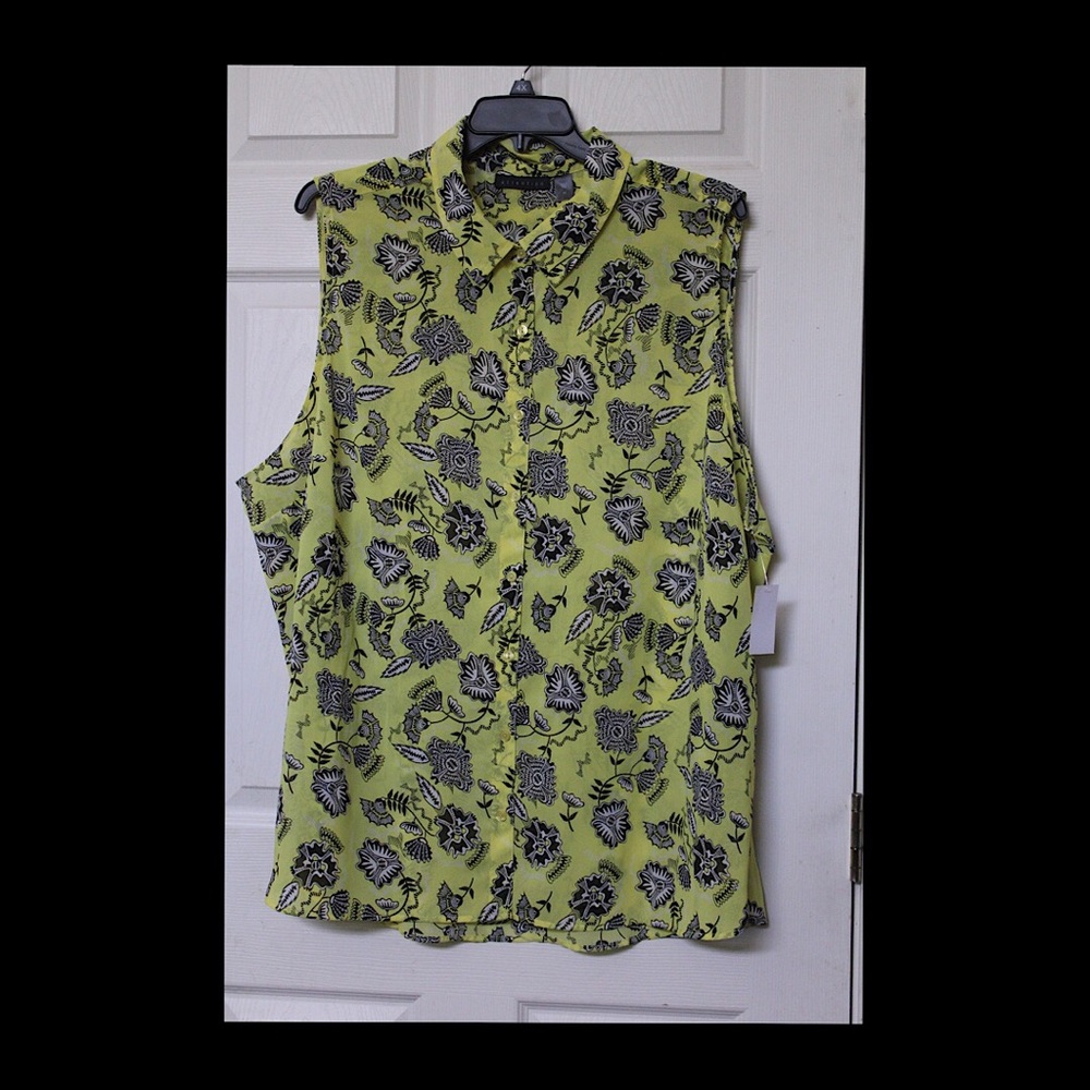 Yellow floral Blouse.